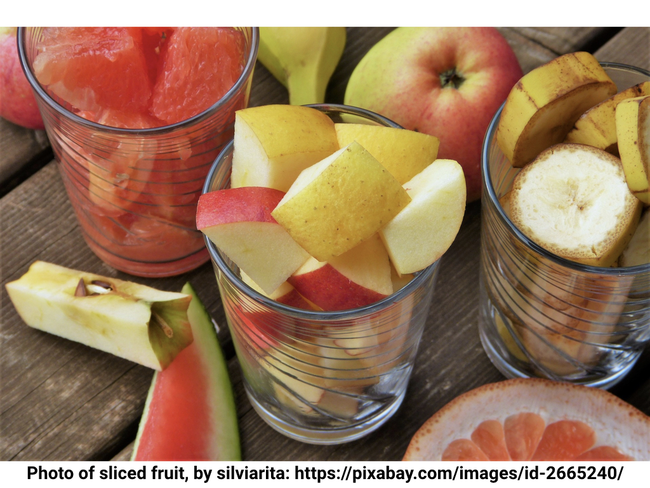 Photo of a variety of sliced fruit