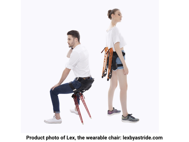 Product photo of Lex, the wearable chair