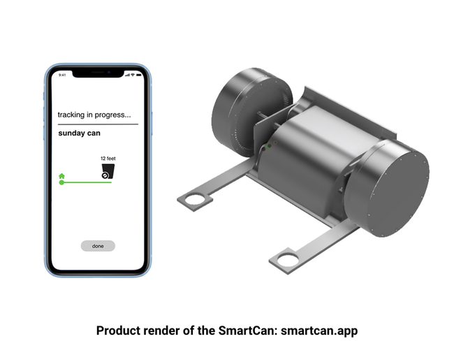 Product render of the SmartCan
